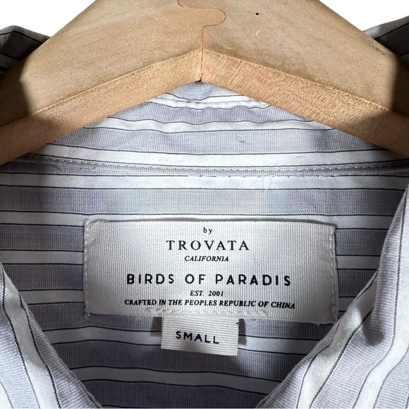 TROVATA BIRDS OF PARADISE Striped Peplum Top - Picture 11 of 12